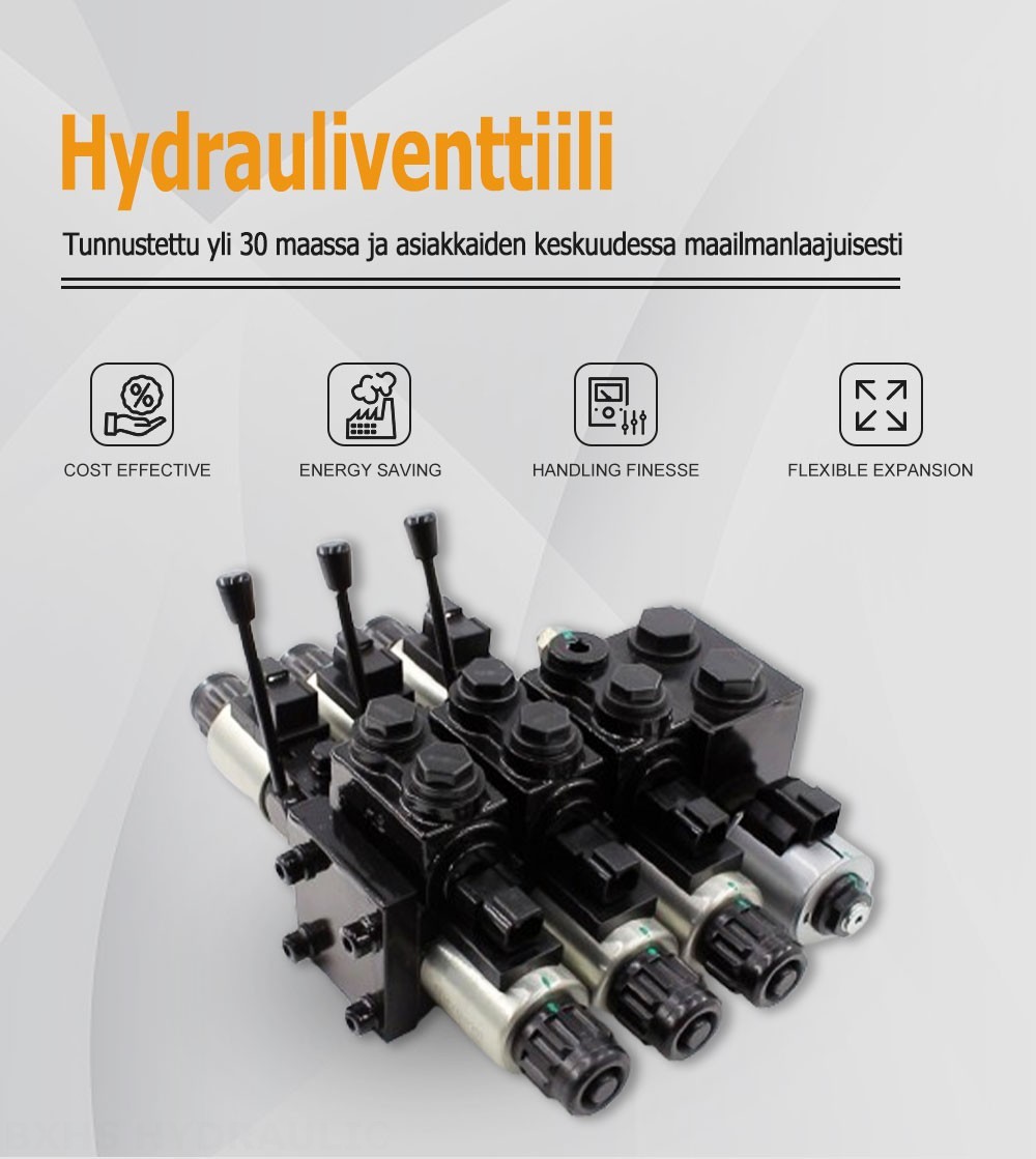 DCV58 Solenoidi ja manuaalinen 3 jakajaa Suuntaventtiili